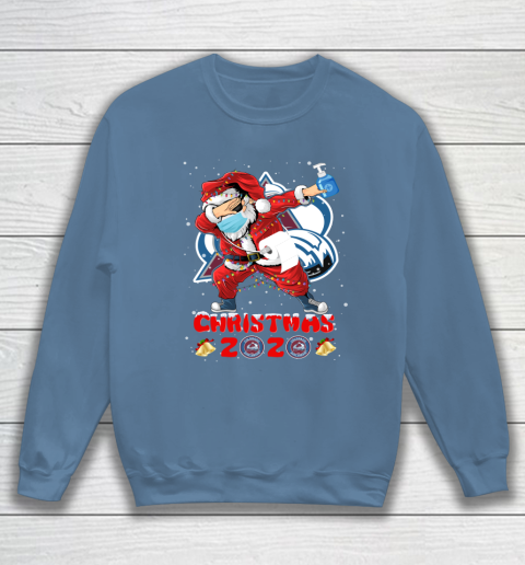 Colorado Avalanche Funny Santa Claus Dabbing Christmas 2020 NHL Sweatshirt 6