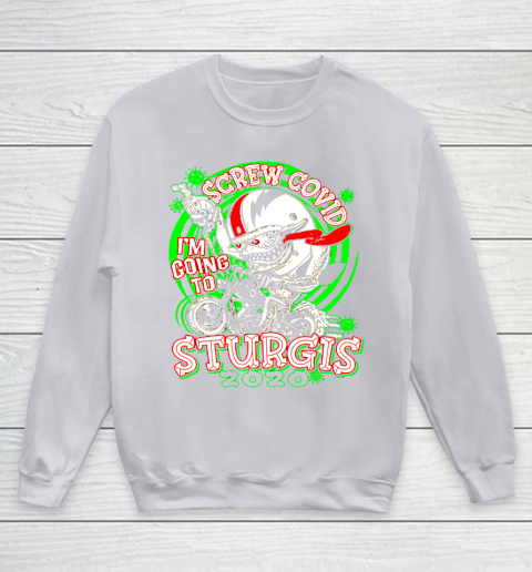 Screw Covid I'm Going to Sturgis 2020 Youth Sweatshirt 3