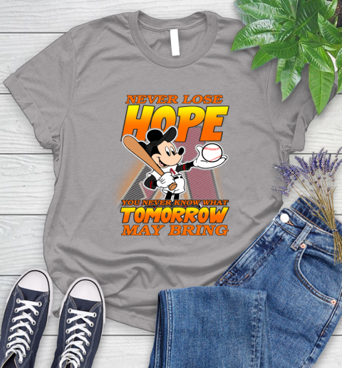 Arizona Diamondbacks MLB Baseball Mickey Disney Never Lose Hope Women's T-Shirt 5