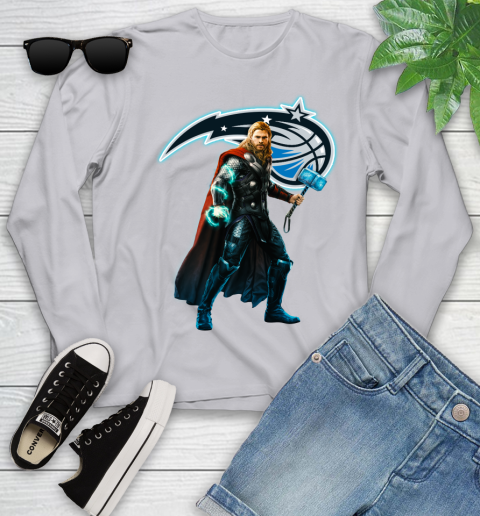 NBA Thor Avengers Endgame Basketball Orlando Magic Youth Long Sleeve 5