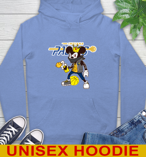 Indiana Pacers NBA Basketball Mickey Peace Sign Sports Hoodie 11