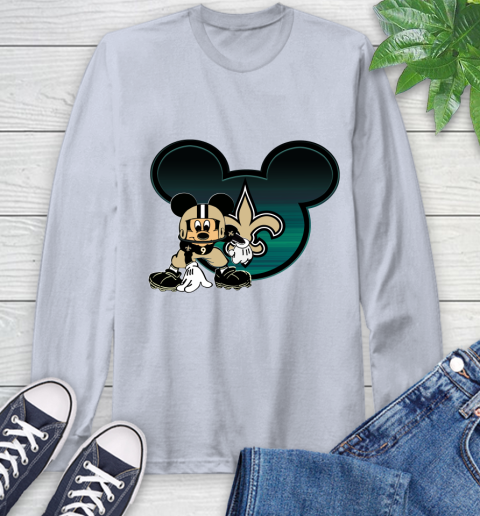 NFL New Orleans Saints Mickey Mouse Disney Football T Shirt Long Sleeve T-Shirt 6