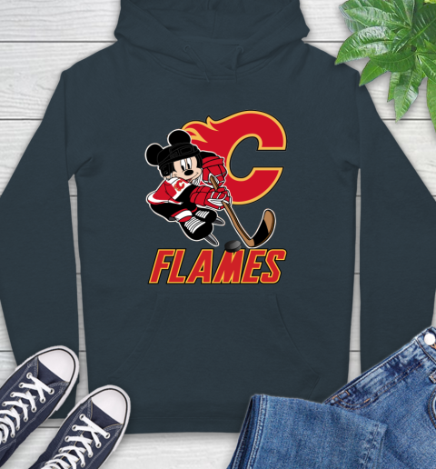NHL Calgary Flames Mickey Mouse Disney Hockey T Shirt Hoodie 7