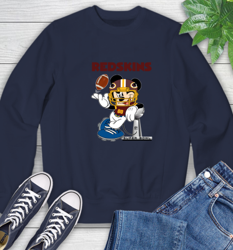 NFL Washington Redskins Mickey Mouse Disney Super Bowl Football T Shirt Sweatshirt 3
