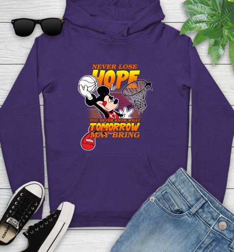 Chicago Bulls NBA Basketball Mickey Disney Never Lose Hope Youth Hoodie 5
