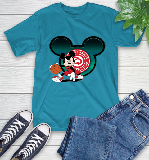 NBA Atlanta Hawks Mickey Mouse Disney Basketball T-Shirt 8