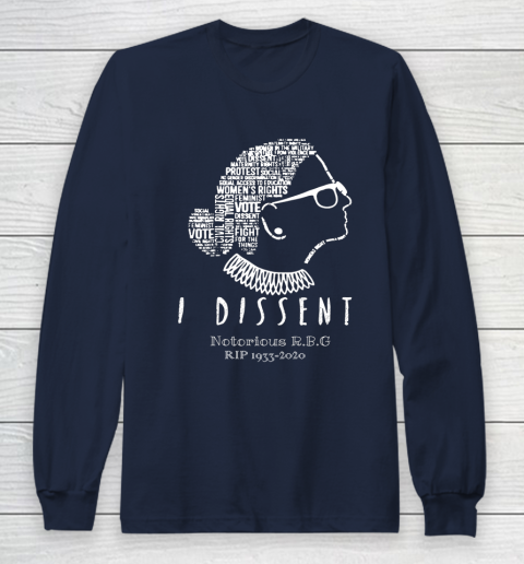 Notorious RBG 1833  2020 R.I.P Ruth Bader Ginsburg I Dissent Long Sleeve T-Shirt 2