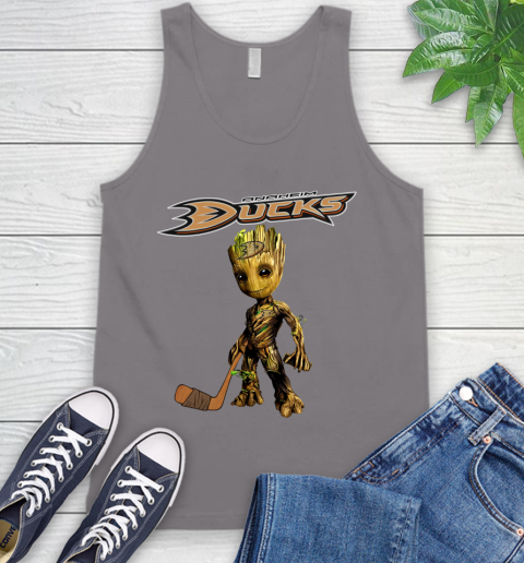 Anaheim Ducks NHL Hockey Groot Marvel Guardians Of The Galaxy Tank Top 7