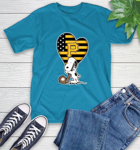 Pittsburgh Pirates MLB Baseball The Peanuts Movie Adorable Snoopy T-Shirt 8
