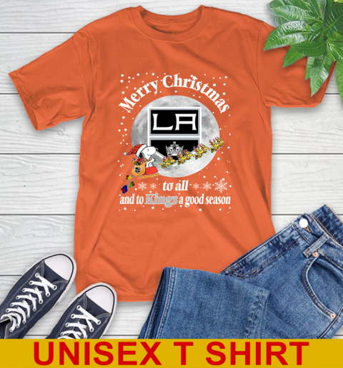 Los Angeles Kings Merry Christmas To All And To Kings A Good Season NHL Hockey Sports T-Shirt 4