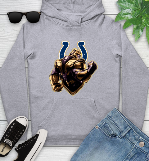 NFL Thanos Avengers Endgame Football Sports Indianapolis Colts Youth Hoodie 6