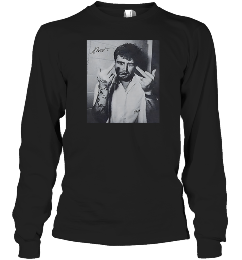 Alex Warren Face Middle Finger Tour 2025 Long Sleeve T-Shirt