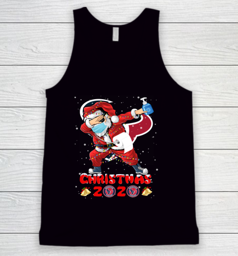 Houston Texans Funny Santa Claus Dabbing Christmas 2020 NFL Tank Top