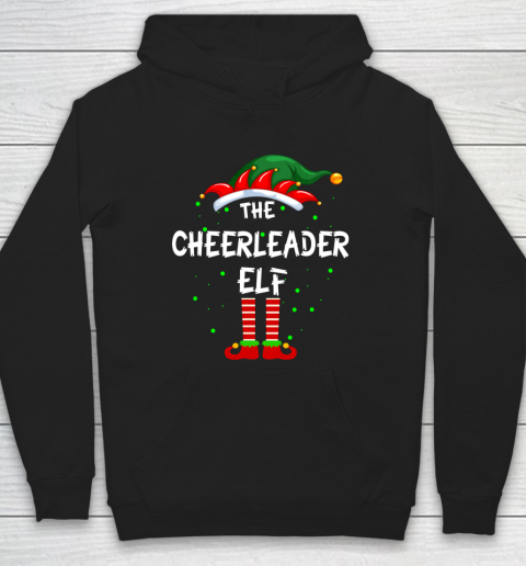Cheerleader Elf Family Matching Group Funny Christmas Pajama Hoodie
