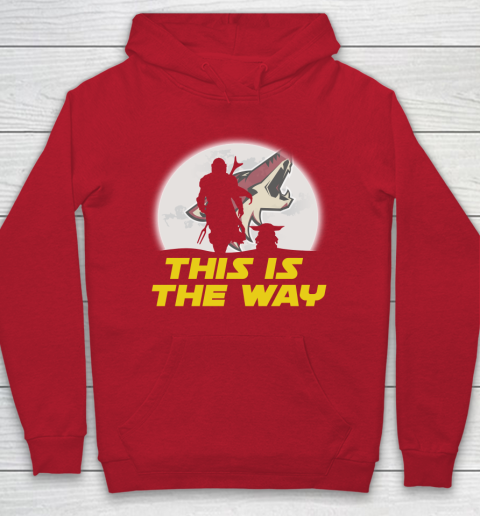 Arizona Coyotes NHL Ice Hockey Star Wars Yoda And Mandalorian This Is The Way Hoodie 7