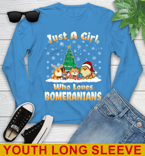 Christmas Just a girl who love pomeranians dog pet lover 124