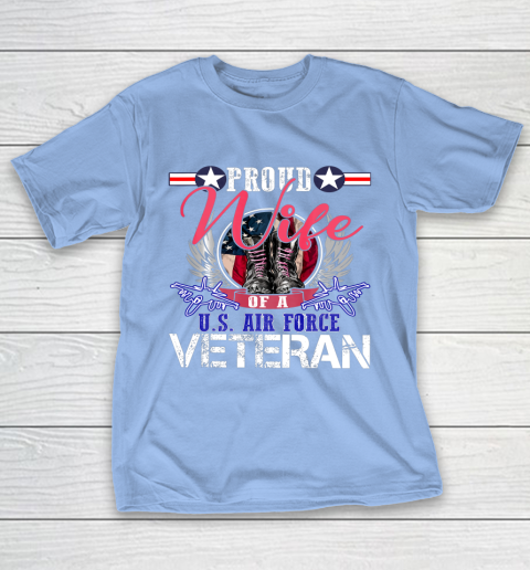 Veteran Shirt Vintage Proud Wife Of A U S Air Force Veteran T-Shirt 20