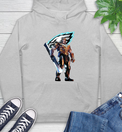 NFL Thanos Gauntlet Avengers Endgame Football Philadelphia Eagles Hoodie 6