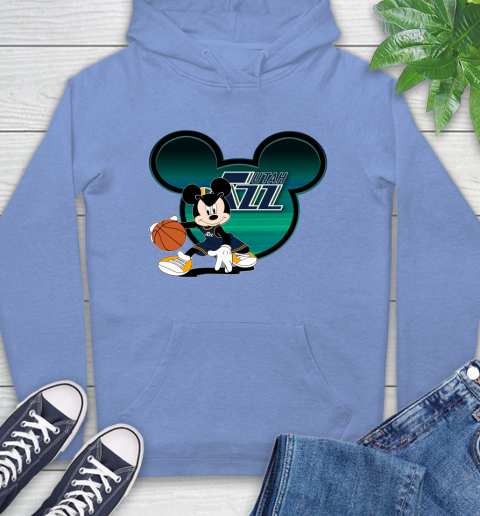 NBA Utah Jazz Mickey Mouse Disney Basketball Hoodie 11