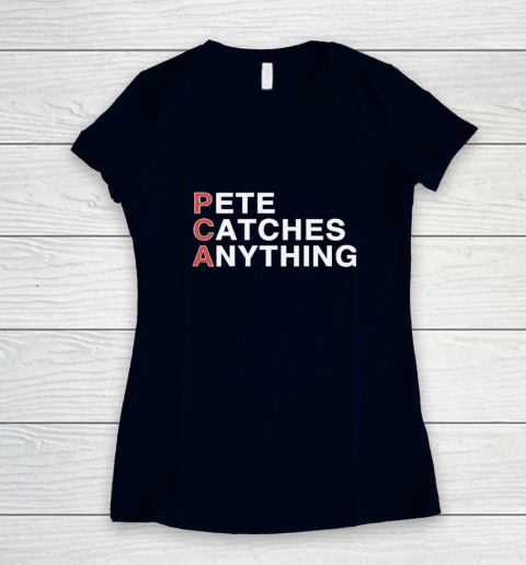 PCA Pete Catches Anything Pete Crow Armstrong Women's V-Neck T-Shirt 2