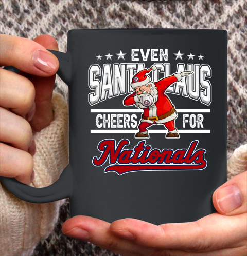 Washington Nationals Even Santa Claus Cheers For Christmas MLB Ceramic Mug 11oz