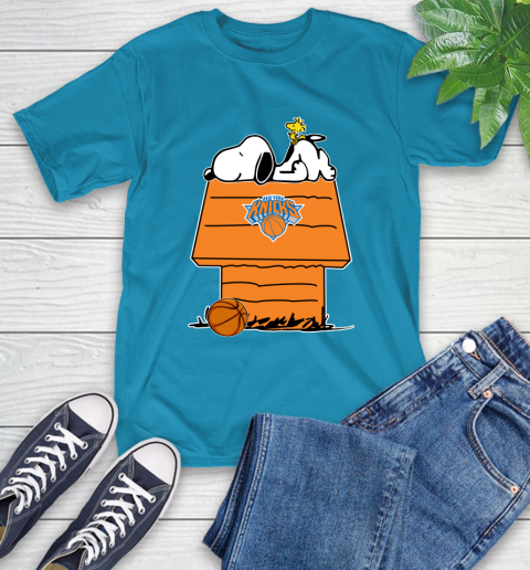 New York Knicks NBA Basketball Snoopy Woodstock The Peanuts Movie T-Shirt 8