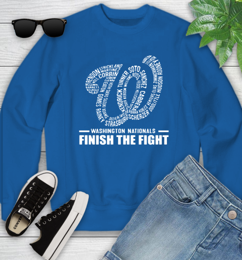 Washington Nationals finish the fight Youth Sweatshirt 7
