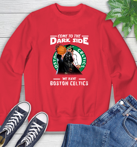 NBA Come To The Dark Side We Have Boston Celtics Star Wars Darth Vader Basketball Sweatshirt 10