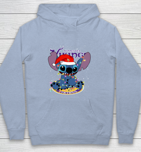 Minnesota Vikings NFL Football noel stitch Christmas Youth Hoodie 5