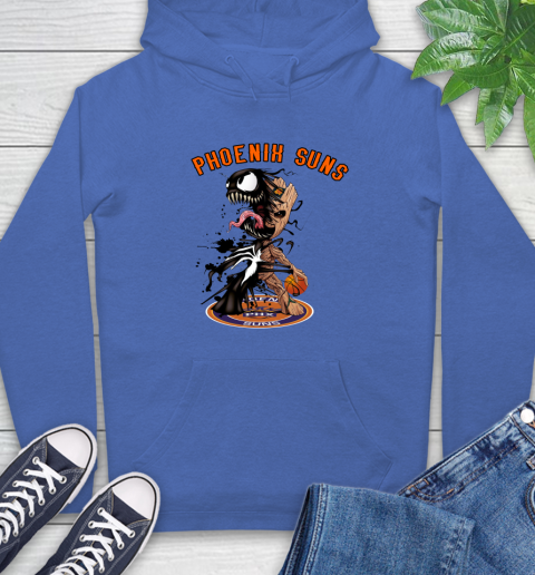 NBA Phoenix Suns Basketball Venom Groot Guardians Of The Galaxy Hoodie 9