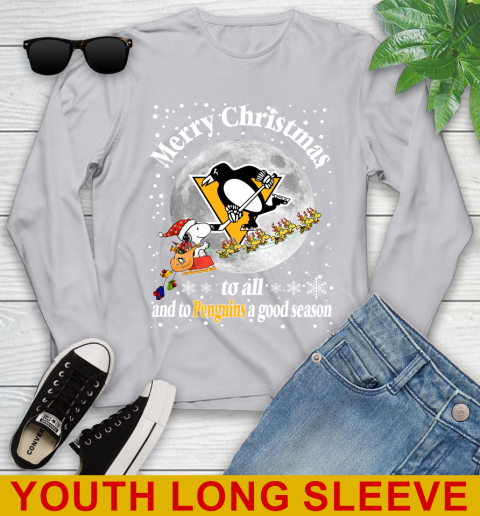 Pittsburgh Penguins Merry Christmas To All And To Penguins A Good Season NHL Hockey Sports Youth Long Sleeve 5