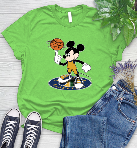 NBA Basketball Utah Jazz Cheerful Mickey Disney Shirt Women's T-Shirt 10