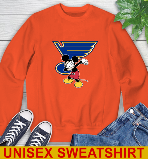 St.Louis Blues NHL Hockey Dabbing Mickey Disney Sports Sweatshirt 4