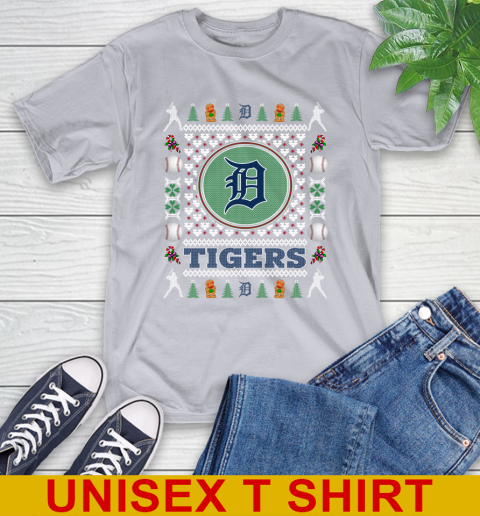 Detroit Tigers Merry Christmas MLB Baseball Loyal Fan T-Shirt - Image 6
