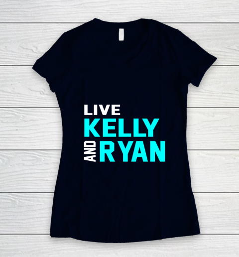 Live Kelly And Ryan Holiday Women's V-Neck T-Shirt 2