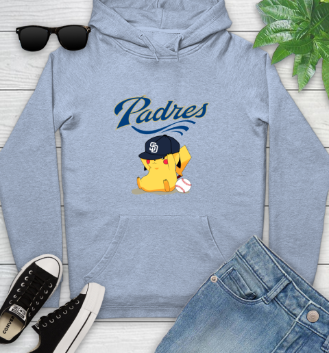 MLB Pikachu Baseball Sports San Diego Padres Youth Hoodie 10