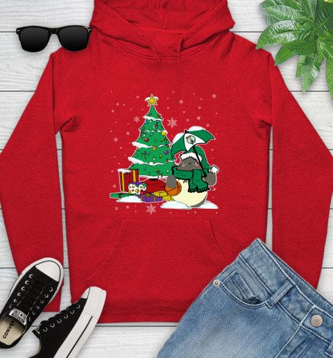 Boston Celtics NBA Basketball Cute Tonari No Totoro Christmas Sports Youth Hoodie 12