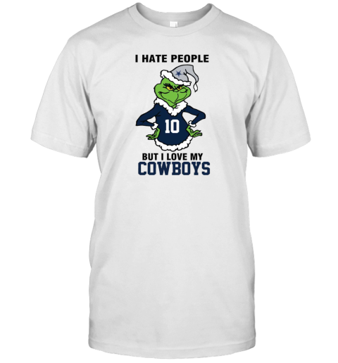 I Hate People But I Love My Cowboys Unisex Jersey Tee