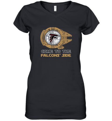 NFL Come To The Atlanta Falcons Wars Football Sports Women's V-Neck T-Shirt