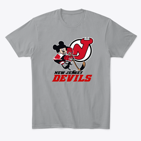 zcdf new jersey devils mickey mouse classic t shirt 2 front sport grey