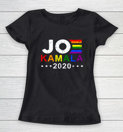 Joe Biden Kamala Harris 2020 Rainbow Gay Pride LGBT Election Women's T-Shirt