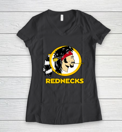 Washington Caucasians Rednecks football team Women's V-Neck T-Shirt 8