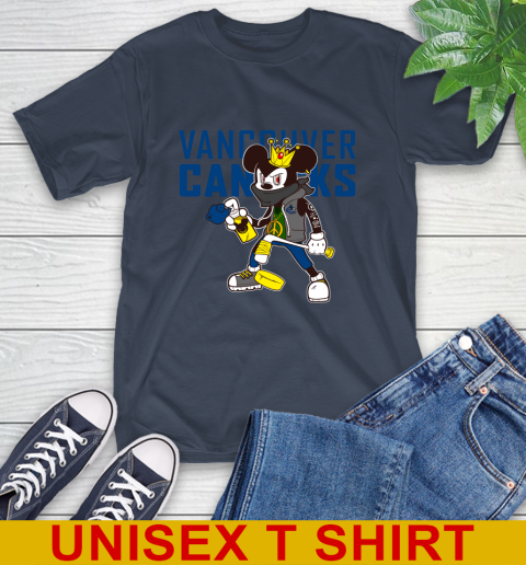 Vancouver Canucks NHL Hockey Mickey Peace Sign Sports T-Shirt 4