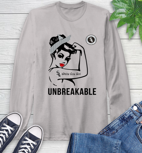 MLB Chicago White Sox Girl Unbreakable Baseball Sports Long Sleeve T-Shirt 11