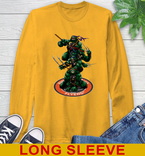 NHL Hockey Philadelphia Flyers Teenage Mutant Ninja Turtles Shirt Long Sleeve T-Shirt 3