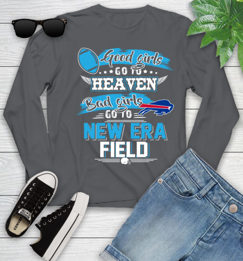 Buffalo Bills NFL Bad Girls Go To New Era Field Shirt Youth Long Sleeve 9