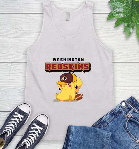 NFL Pikachu Football Washington Redskins Tank Top
