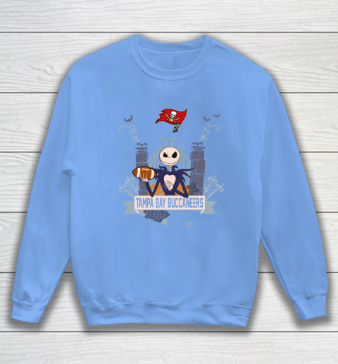 NFL Tampa Bay Buccaneers Football Jack Skellington Halloween Sweatshirt 8