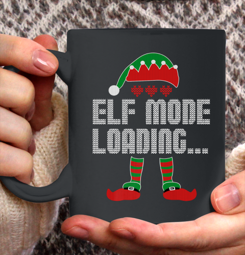 Elf Mode Loading Funny Christmas Pajama Video Gamer Ceramic Mug 11oz