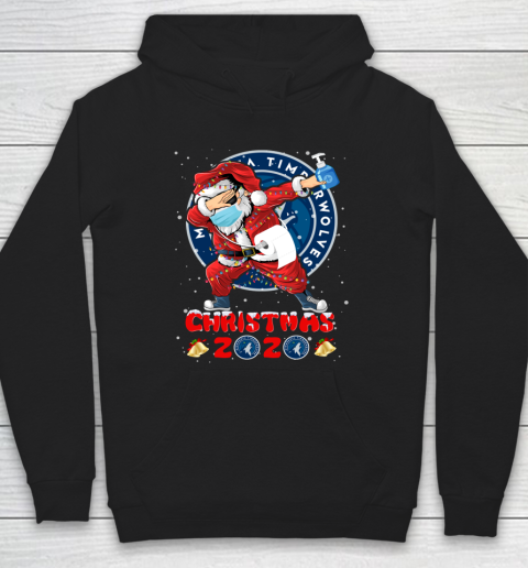 Minnesota Timberwolves Funny Santa Claus Dabbing Christmas 2020 NBA Hoodie